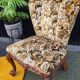 Set of 2 velvet cocktail/toadstool chairs