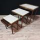 Tables gigognes Louis XVI en acajou
