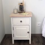 Solid wood bedside table