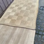 Table à manger Louis XV décapée en chêne massif 1970 215cm