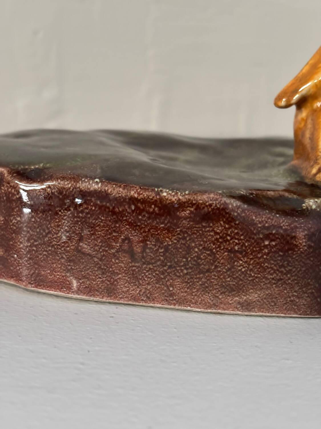 Art Deco ceramic pheasant by Lucien Alliot