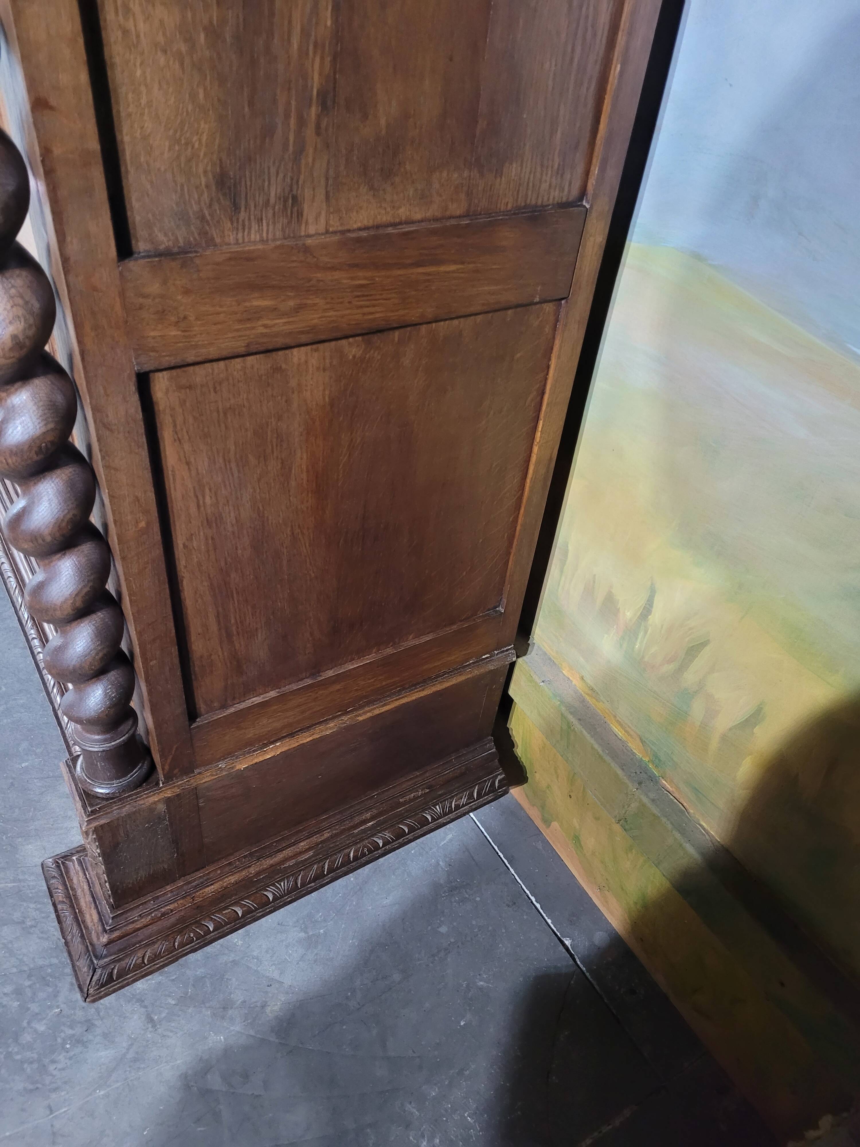 Large solid oak library