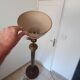 Vintage floor lamp from the 1950s, shade made of pig bladder.