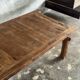 Large upcycled golden teak coffee table L1m60 W70 H45