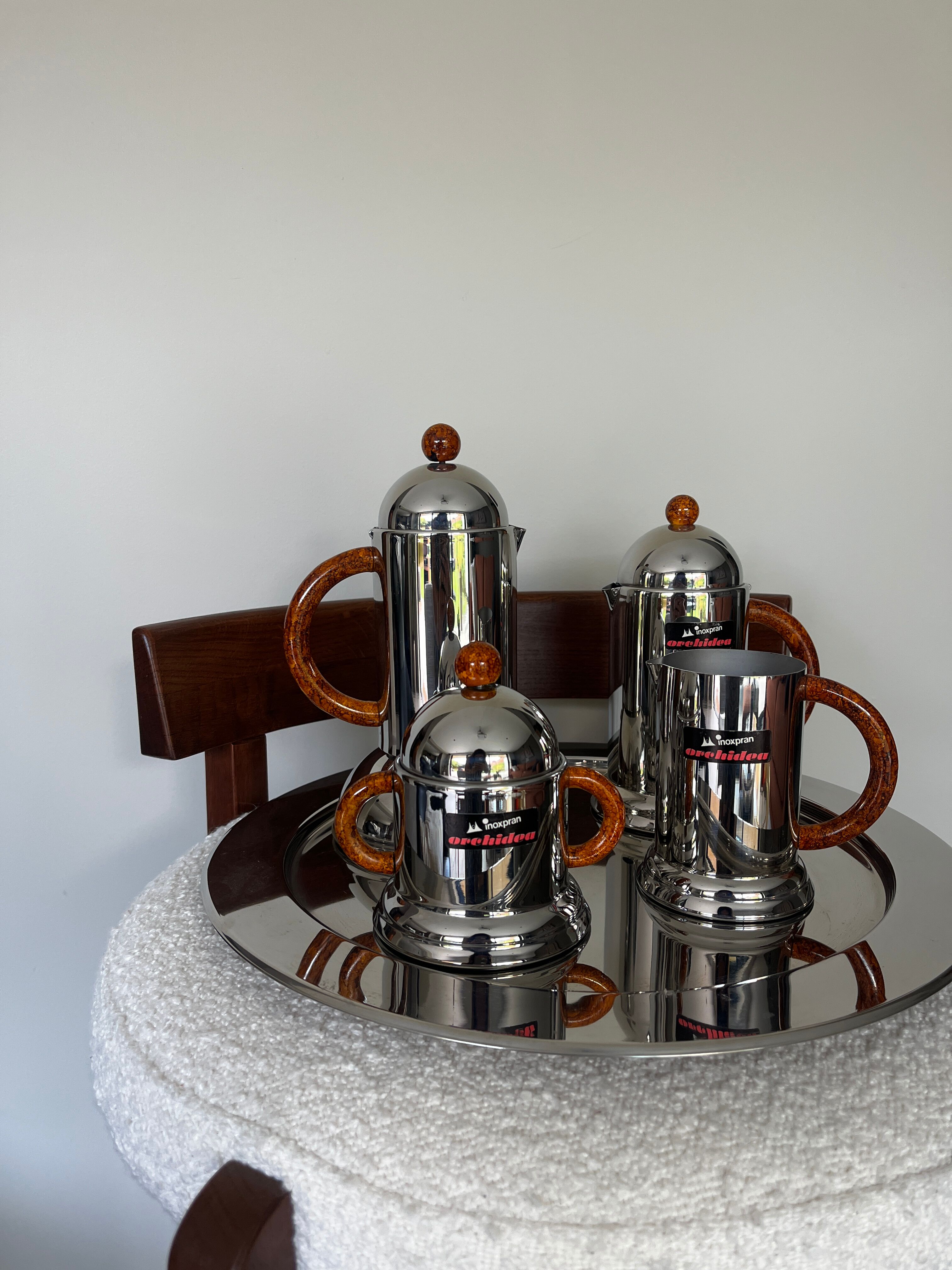 Coffee set by Inoxpran, Italy 1980s