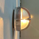 Mid-century Danish metal outdoor wall light model Pirate by Eva Koppel, Nils Koppel, Gert Edstrand for Nordisk Solar, 1960s.