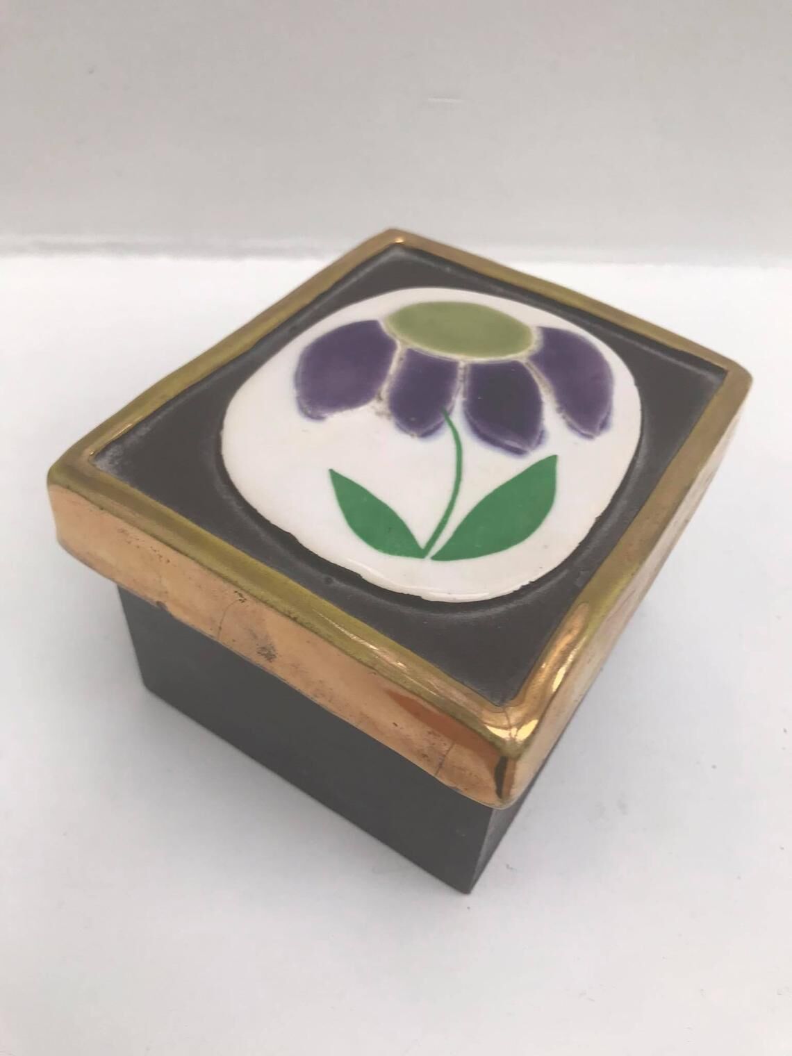 Ceramic box Mithé Espelt Vallauris France