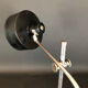 Lampe de table en métal italien vintage et nickelé des années 50