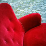 Vintage sofa Swedish year 40/50 wing arc curved Carl Malmsten