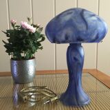 Old mushroom lamp made of glass paste