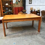 Vintage elm table Maison Regain 80s