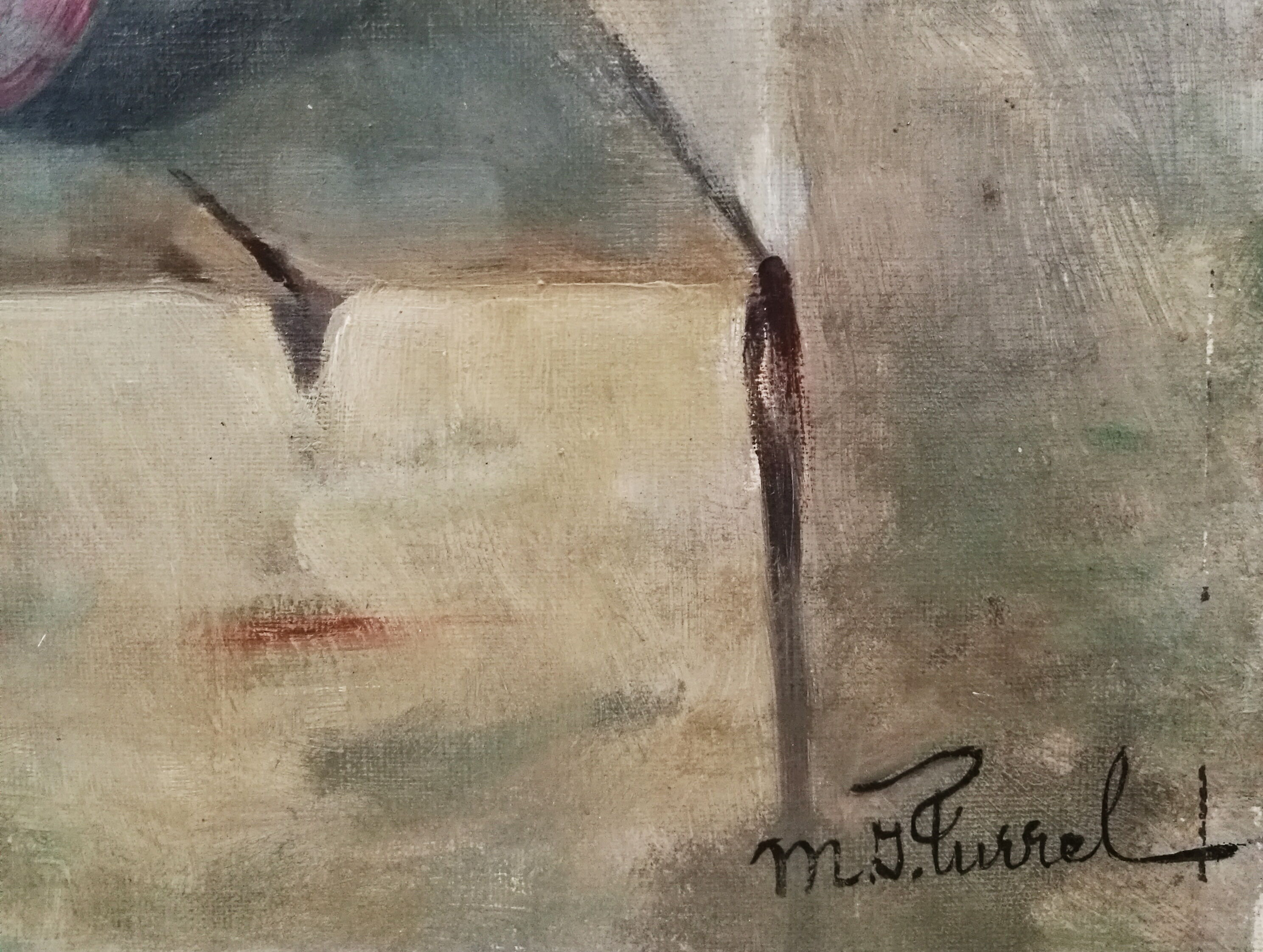 Painting in ancient oil on canvas Still Life (Bouquet), Ecole Française 19th