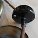 Pair of design wall lamps by Sergio Bernardi Bronze - Italy