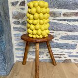 Old wooden farm stool