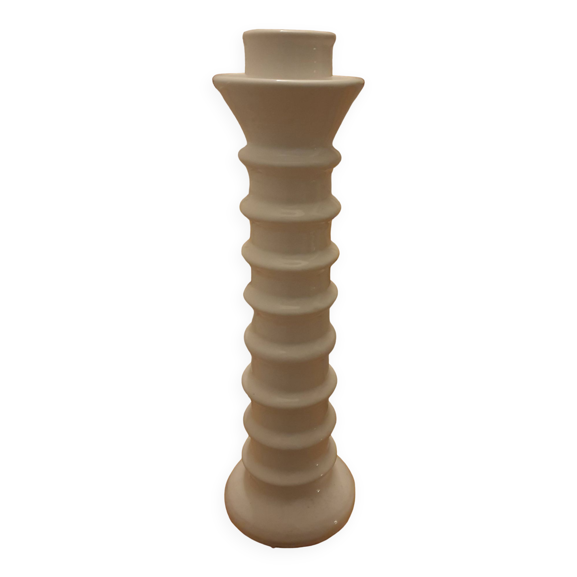 Large ceramic candle holder