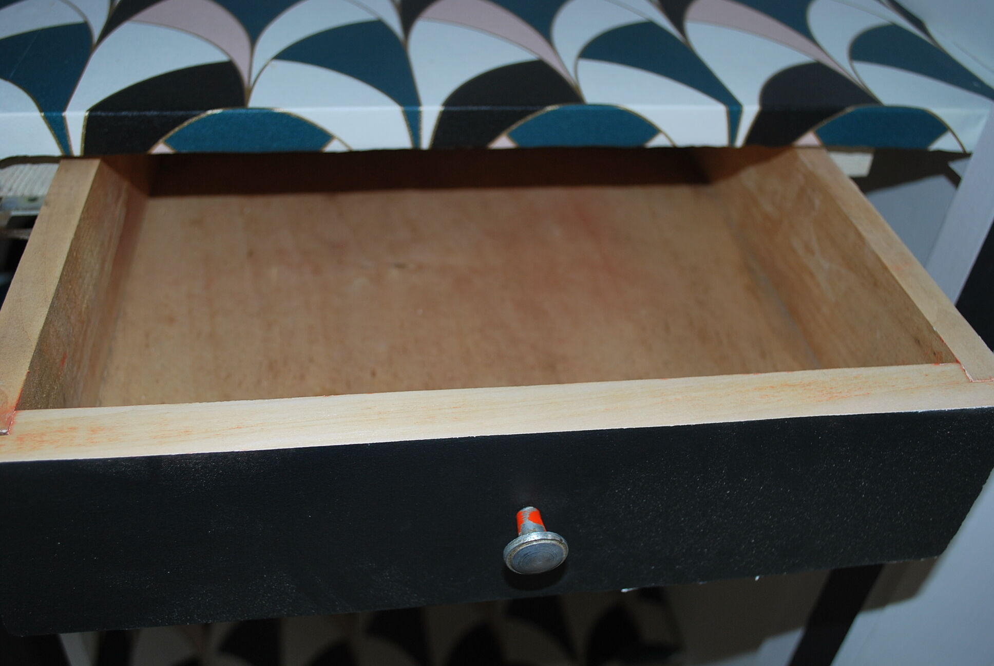 Renovated black parisian wardrobe