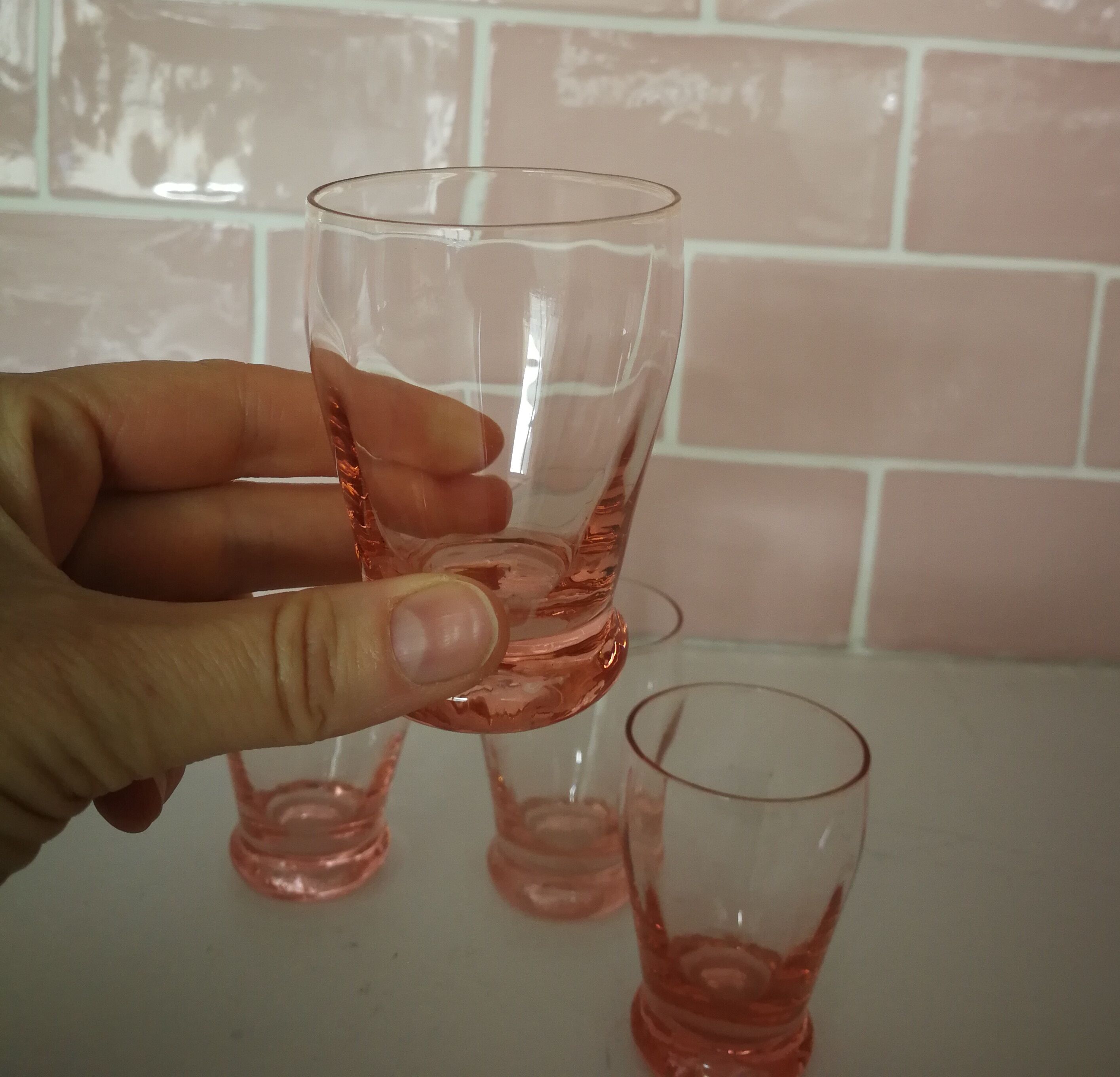 4 shots shoot Arcoroc in Rose Glass