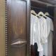 English oak wardrobe from the beginning of the 20th century - Dismantable into 3 parts