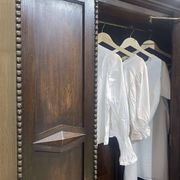 English oak wardrobe from the beginning of the 20th century - Dismantable into 3 parts
