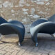 Pair of design armchairs Papageno Jan Armgardt Leolux