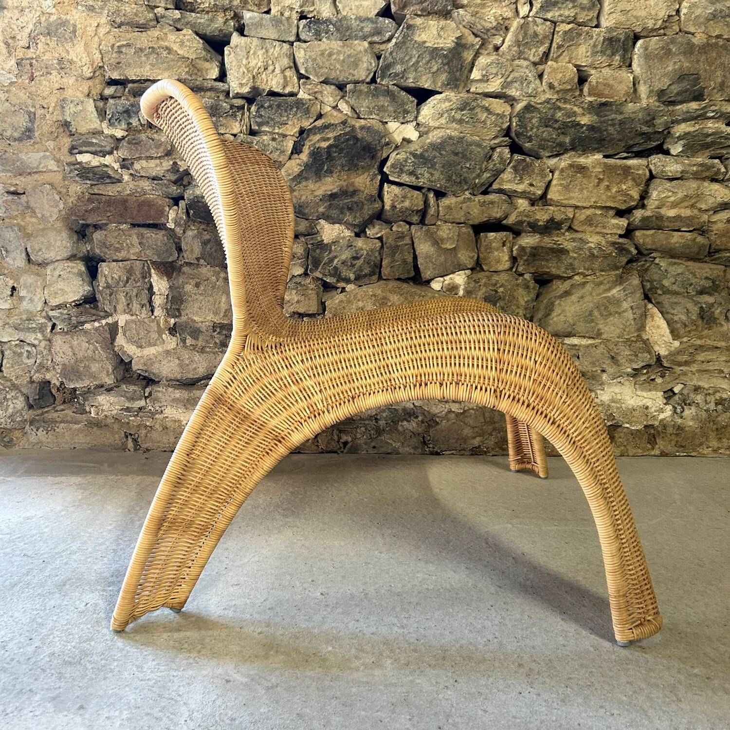 Pair of “gulte” rattan armchairs by ikea 1990