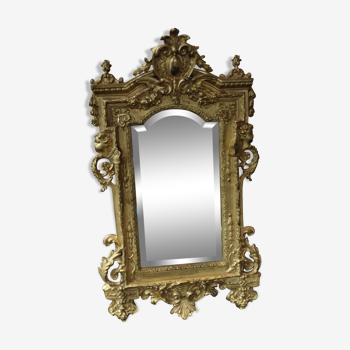 Miroir style baroque doré