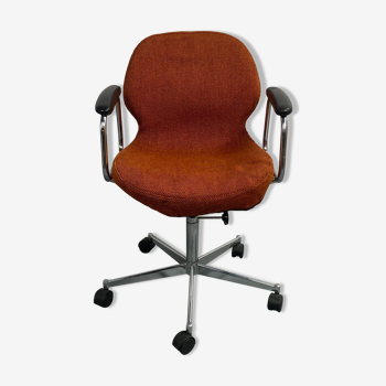 Orange office armchair from the 70s