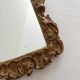 Petit miroir ancien bois sculpté doré rocaille