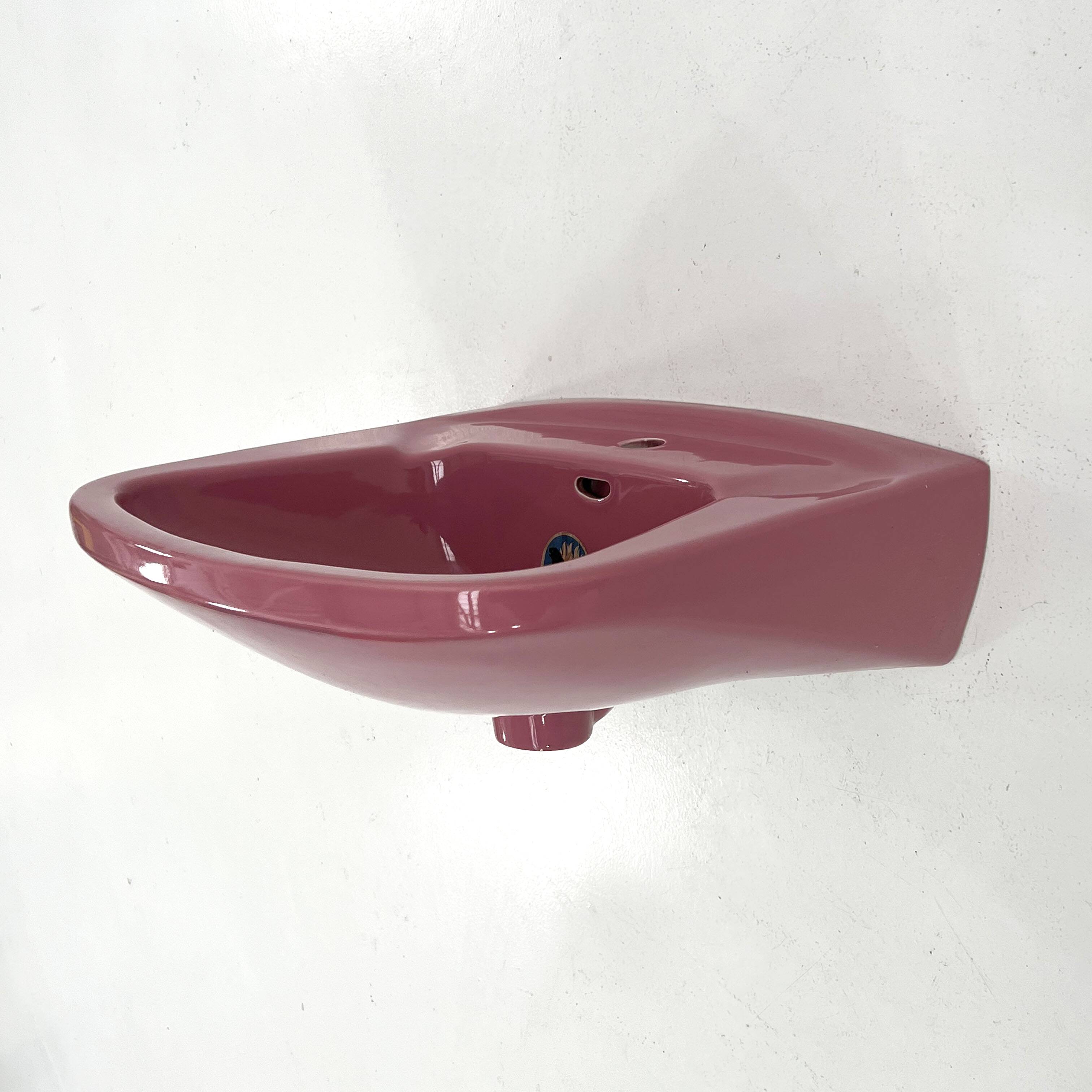 Pink washbasin from Keramag Keravit, 1980