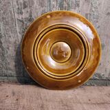 Art Deco French majolica oyster plate from Sarreguemines