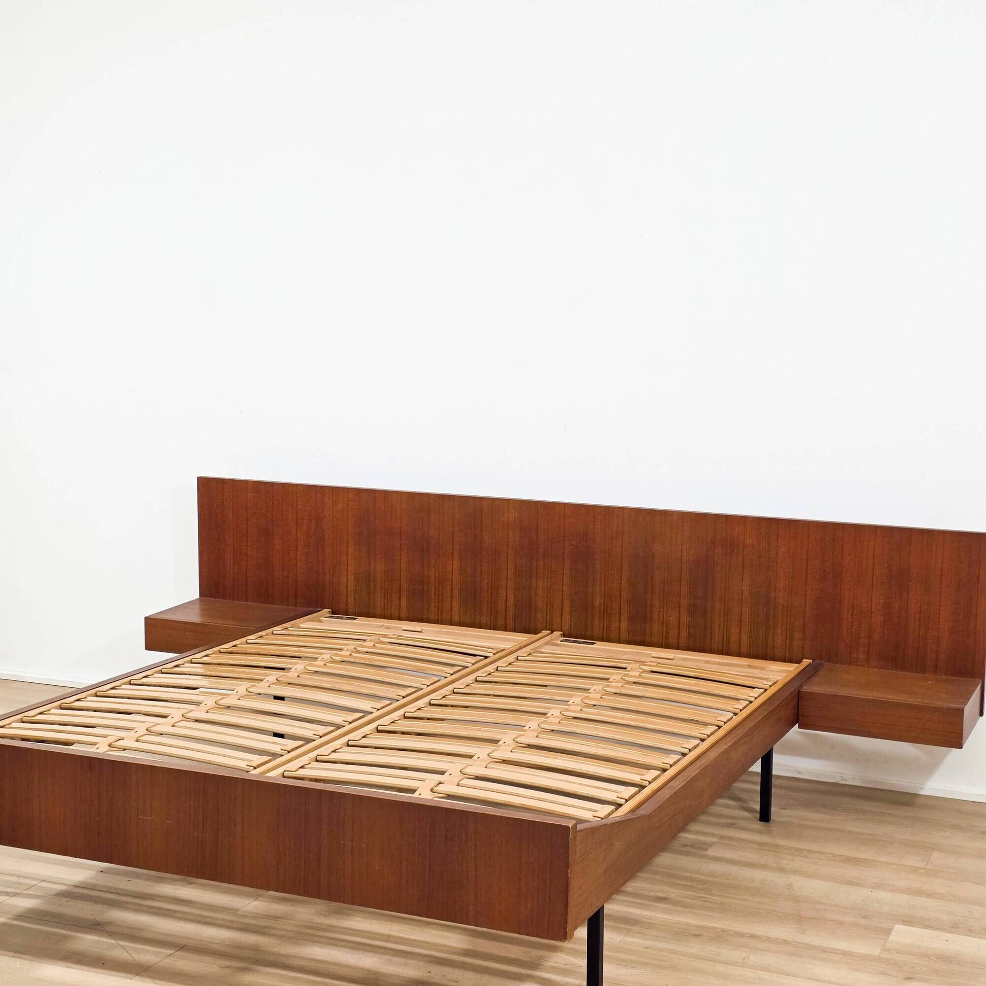Double bed by Joseph-André Motte for Charron, France, 1950 – Latto base