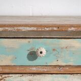 Ancienne commode bleu ciel (c.1920) #20