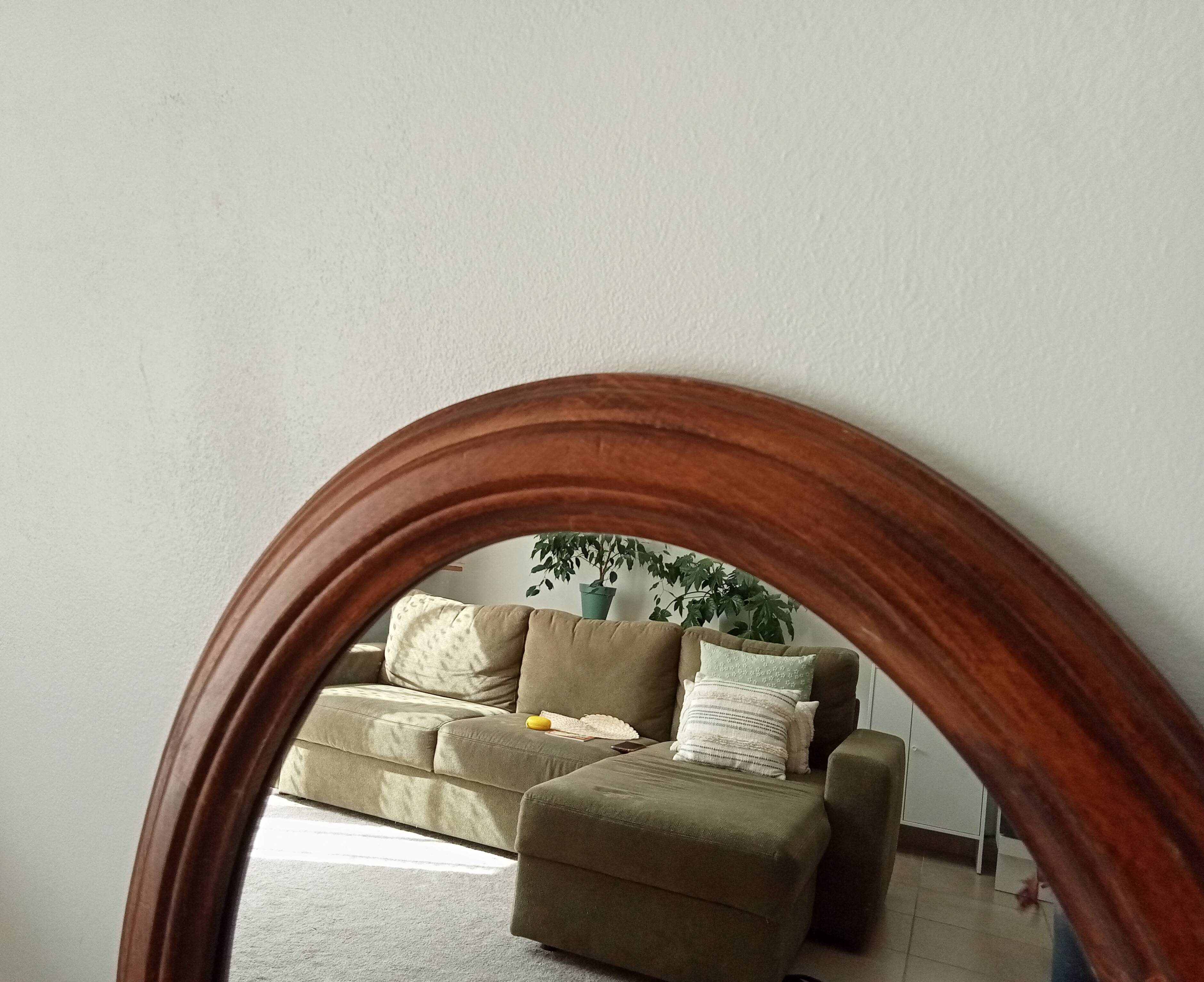 Vintage solid wood mirror