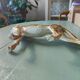 Italian ceramic leopard sculpture