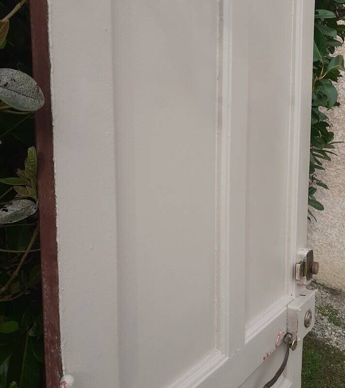 Old exterior entrance door solid H225xW86cm solid wood