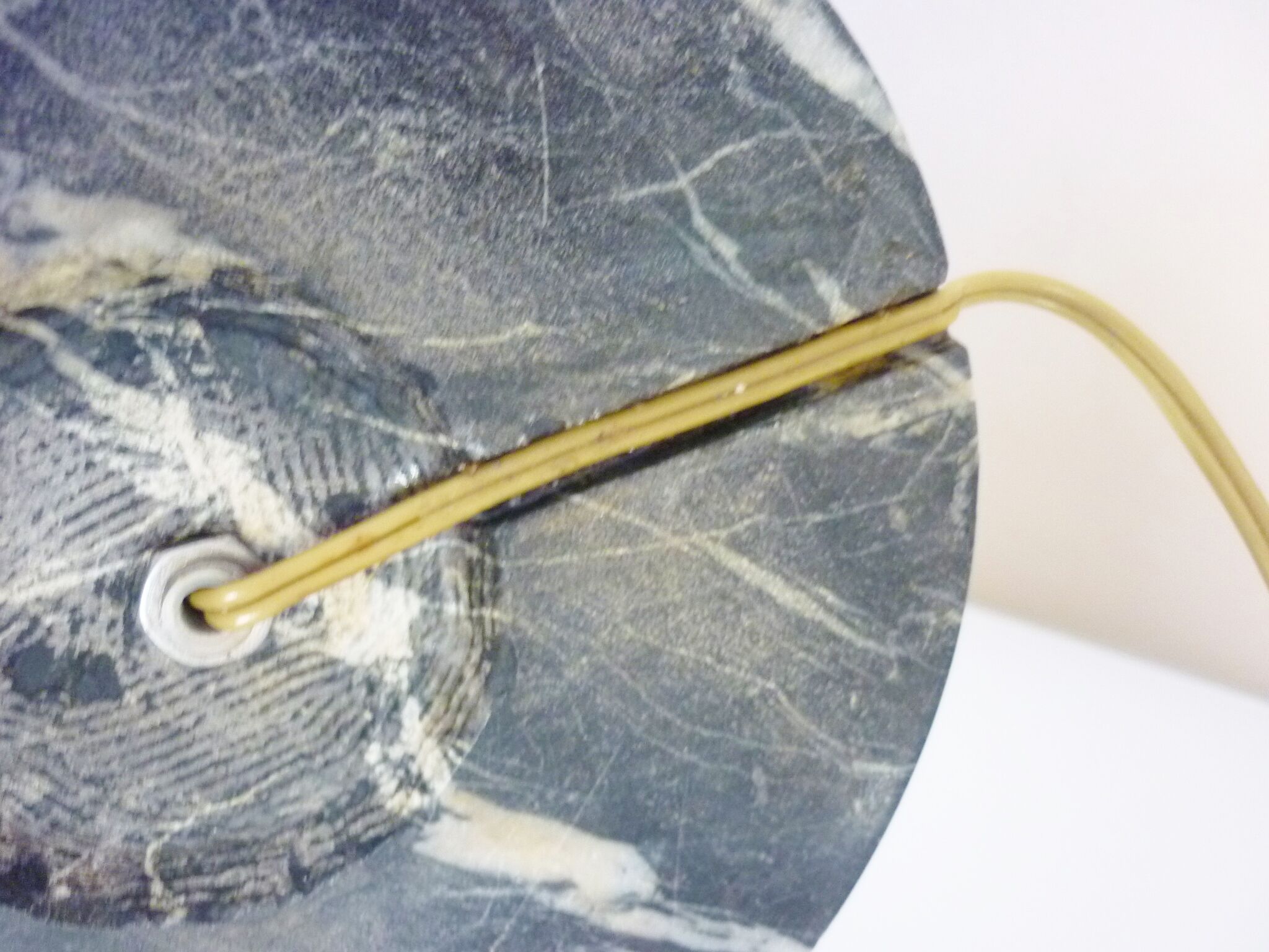 Candelabra, 6-pointed candlestick, marble, bronze, putti decoration, putto