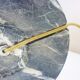 Candelabra, 6-pointed candlestick, marble, bronze, putti decoration, putto