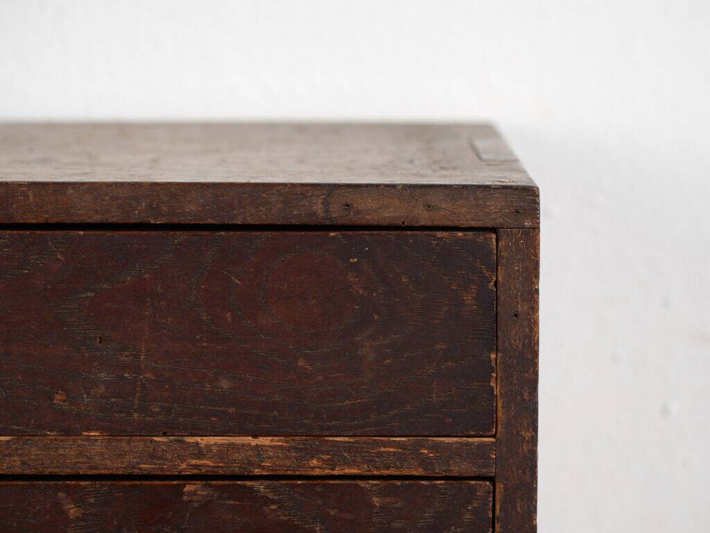 Small antique Japanese desk cabinet with three drawers – Meiji / Taishō period (c. 1890-1926)