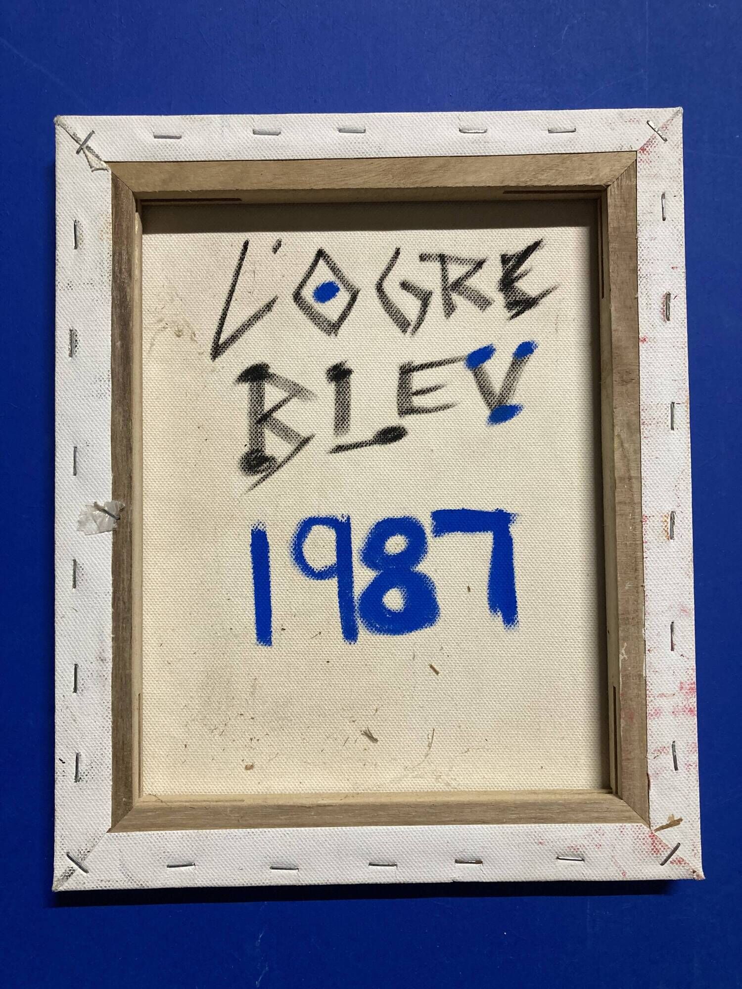 Borkin (born 1932), The Blue Ogre, collages and acrylic on canvas, 1987