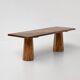 Sculptural Solid Oak Desk