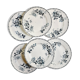 Set of 6 flat plates Moulin des Loups