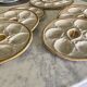 Set of 6 plates and 1 large oyster dish. Saint Clément.