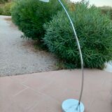 Chrome arc floor lamp
