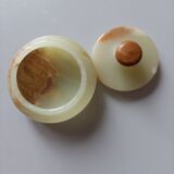 Round marble box