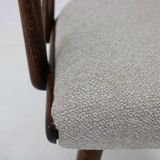 1960s Antonin Suman Set of Six Beech Dining Chairs, Restored