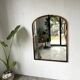 Large antique mercury mirror in copper-plated metal, 1930