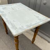 Table de ferme shabby chic sapin 1920s
