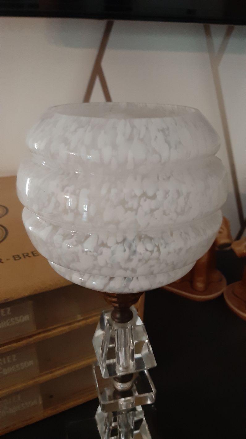 Vintage glass table lamp