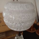 Vintage glass table lamp