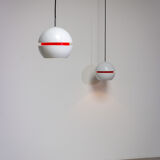 Pair of pendant lamps by Stilnovo Italy 1950